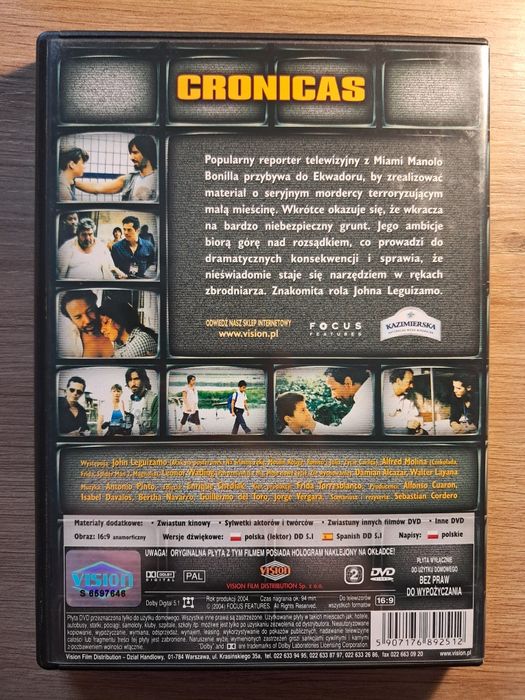 Cronicas | John Leguizamo | DVD
