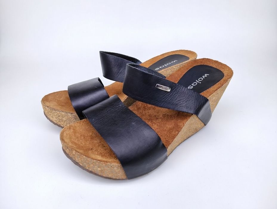 Klapki skórzane Wojas 40