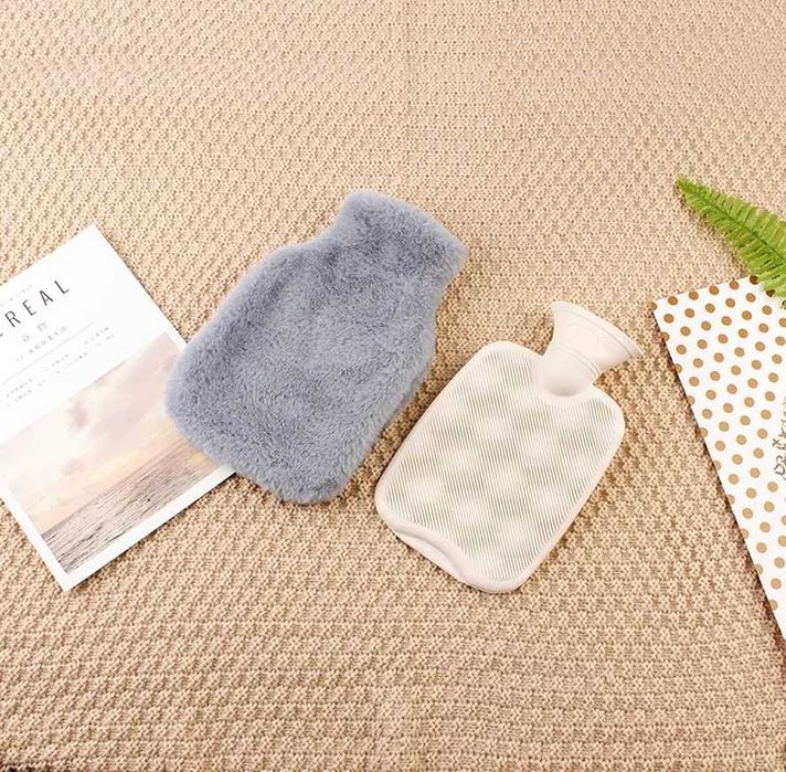 Termofor gumowy pluszowy 2l