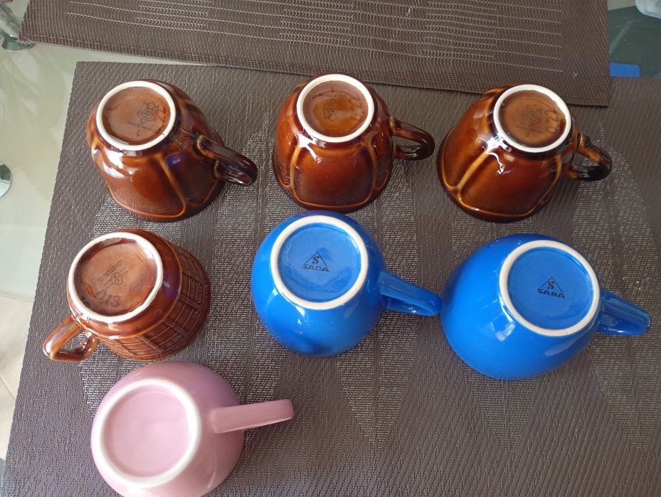 Filiżanki PRL 7 sztuk