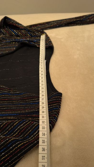 Śliczne błyszczące body M/L Szachownica