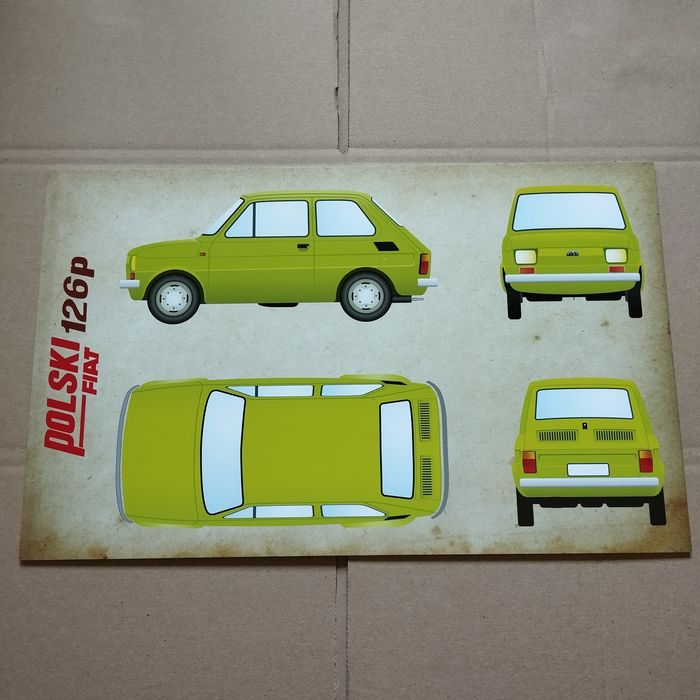 Tablica PRL Polski Fiat 126p