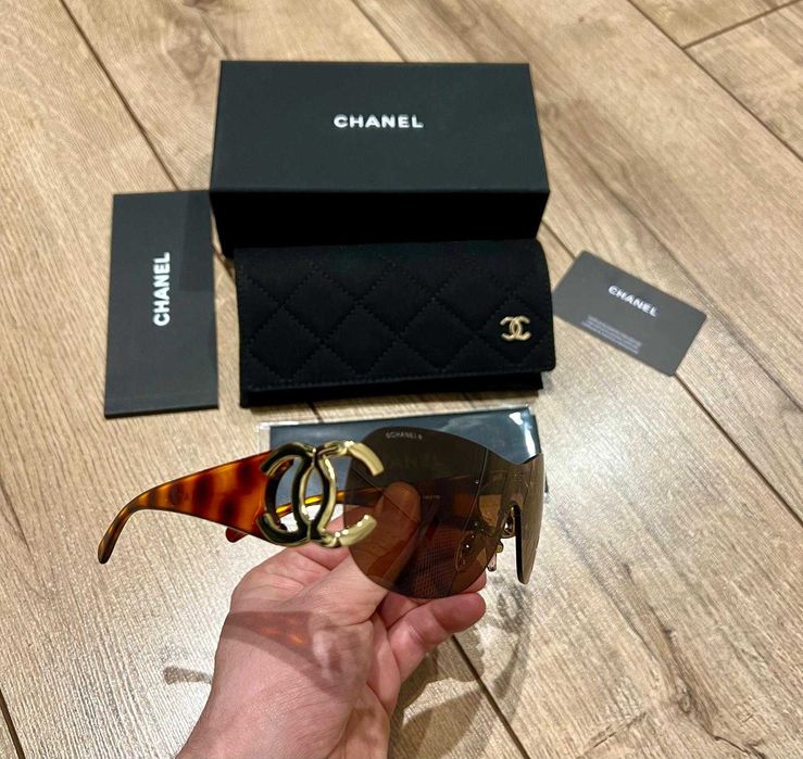 Chanel Okulary przeciwsłoneczne brązowe NOWE damskie