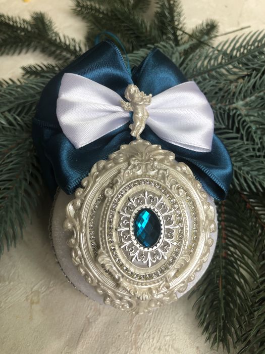 Набор ёлочных бархатных игрушек