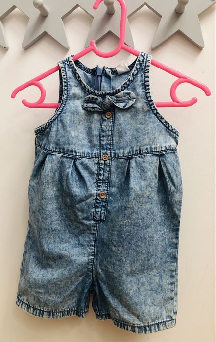 Ogrodniczki jeans dla dziewczynki cool club 74