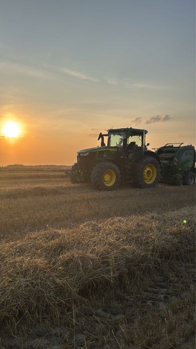 Usługi rolnicze prasowanie prasą mchale