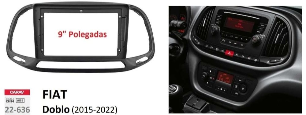 Radio Android 9" Fiat Doblo (4 GB + 32 GB) + Carplay + GPS (NOVOS )