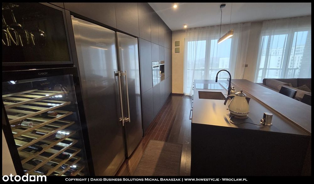 Wrocław-Krzyki-Apartament z tarasem, Salon 41m2, 2 miejsca parking.