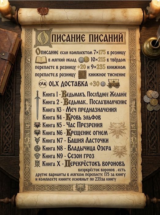 Ведьмак в книжном переплёте