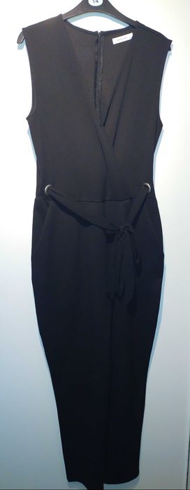 Reserved Zara czarny kombinezon wieczorowy L XL