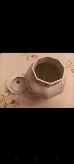 Pote de porcelana pequeno - Porcelanas Cláudia- Made in Portugal