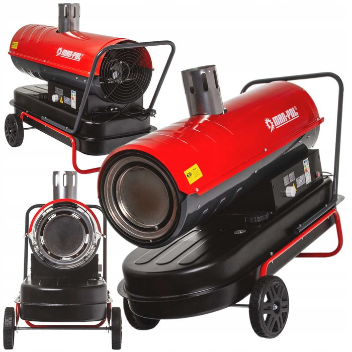 Nagrzewnica olejowa spalinowa 40kw z kominem odprowadzaniem spalin