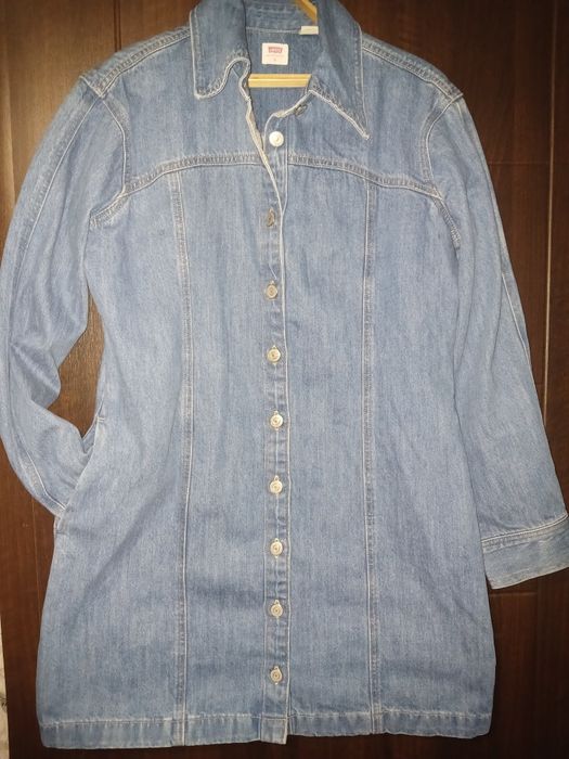 Джинсовое платье-рубашка,рМl.,новок