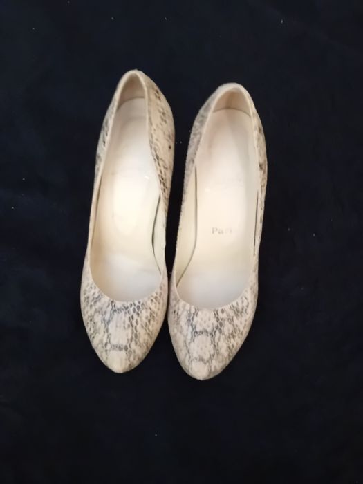 Buty szpilki 37/38 Christian Louisboutin wzór węża