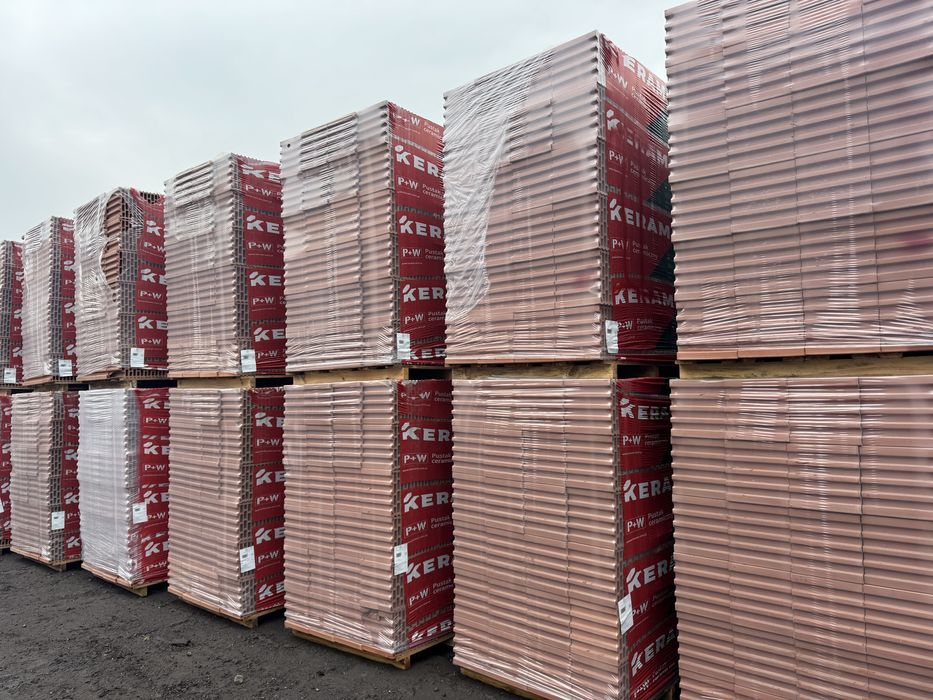 Pustak ceramiczny 25 PW porotherm bloczek beton h+h Glika  Termoton  Keram Leier