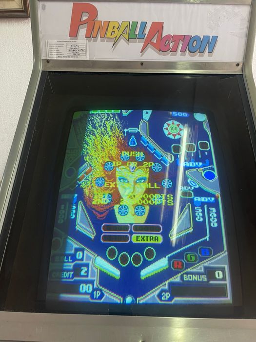 Vendo vídeo com jogo de flipper