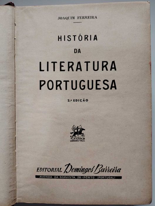 História Da Literatura Portuguesa