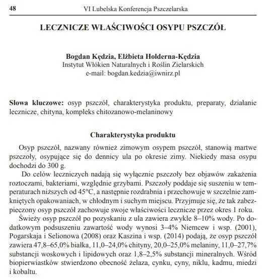 Ekstrakt osypu pszczelego 100 ml