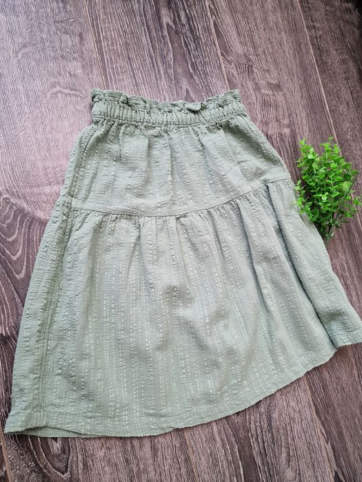 H&M bawełniana dłuższa spódniczka letnia