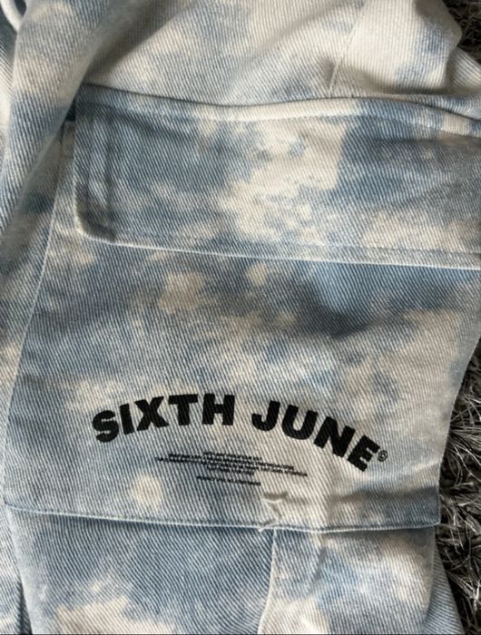 Sixth June SKY STRAIGHT PANTS Bojówki blue