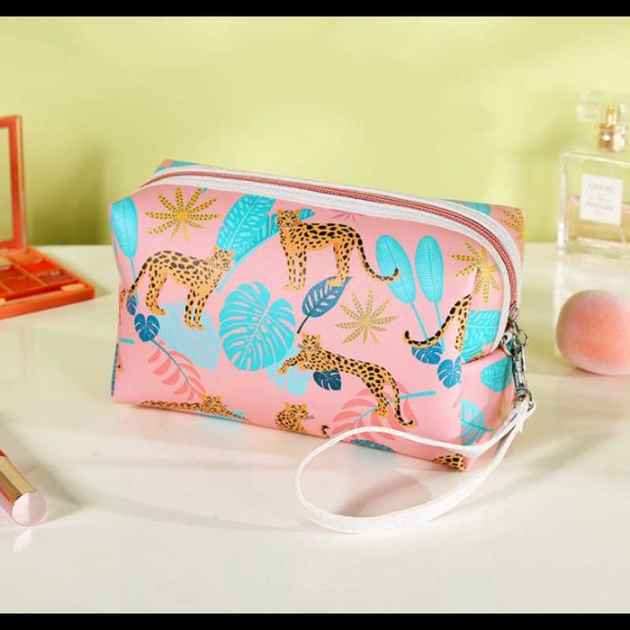 Kosmetyczka rozkładana podłużna safari kuferek KS81