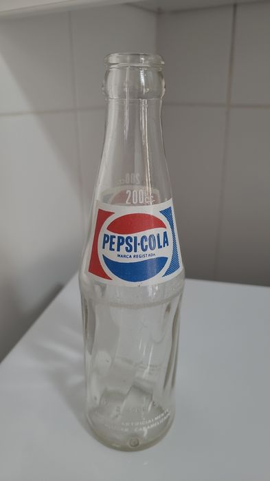 Garrafa antiga de Pepsi-Cola pirogravada, 200cc