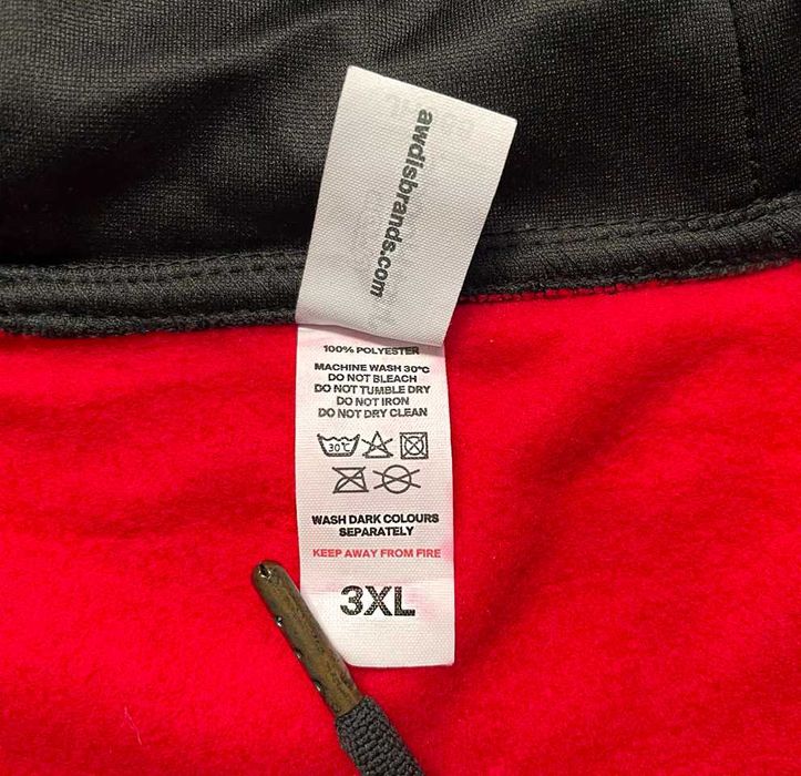 Худі флісова з капюшоном на замку Just Hoods Sports тепла р/ 3XL