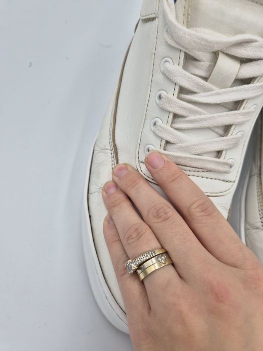 Sneakersy wysokie unisex białe 40 Filling Pieces Plain 683