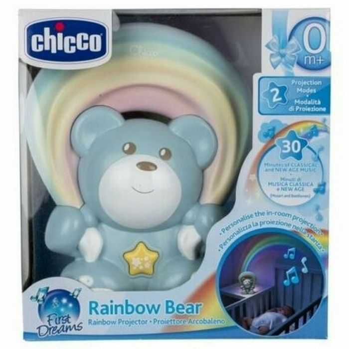 Miś z Projektorem Rainbow Niebieski CHICCO