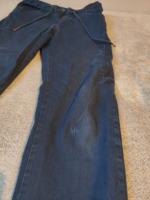 Spodnie materiałowe House granatowe