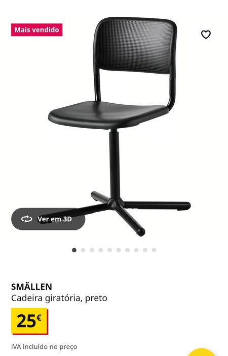 Conjunto Secretária KALLAX + Cadeira SMÄLLEN (IKEA) – Como Novo!