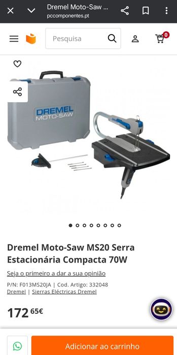 Serra de Recorte / Tico-Tico de Bancada Dremel Moto-Saw