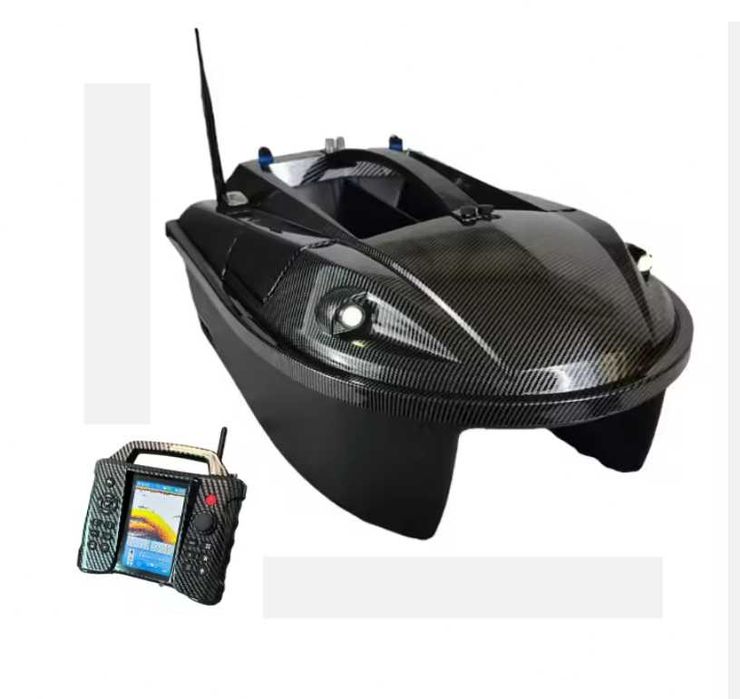 Łódka Zanętowa M60 GPS Echosonda Auto Powrót Akumulator 2x 15,6A