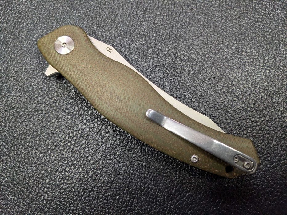 Kerzeman KZ648. Green Micarta. нож складной. складний ніж