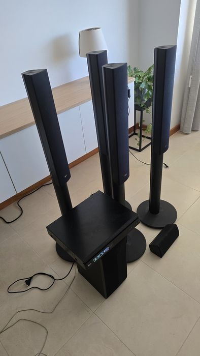 Home cinema/dvd com colunas