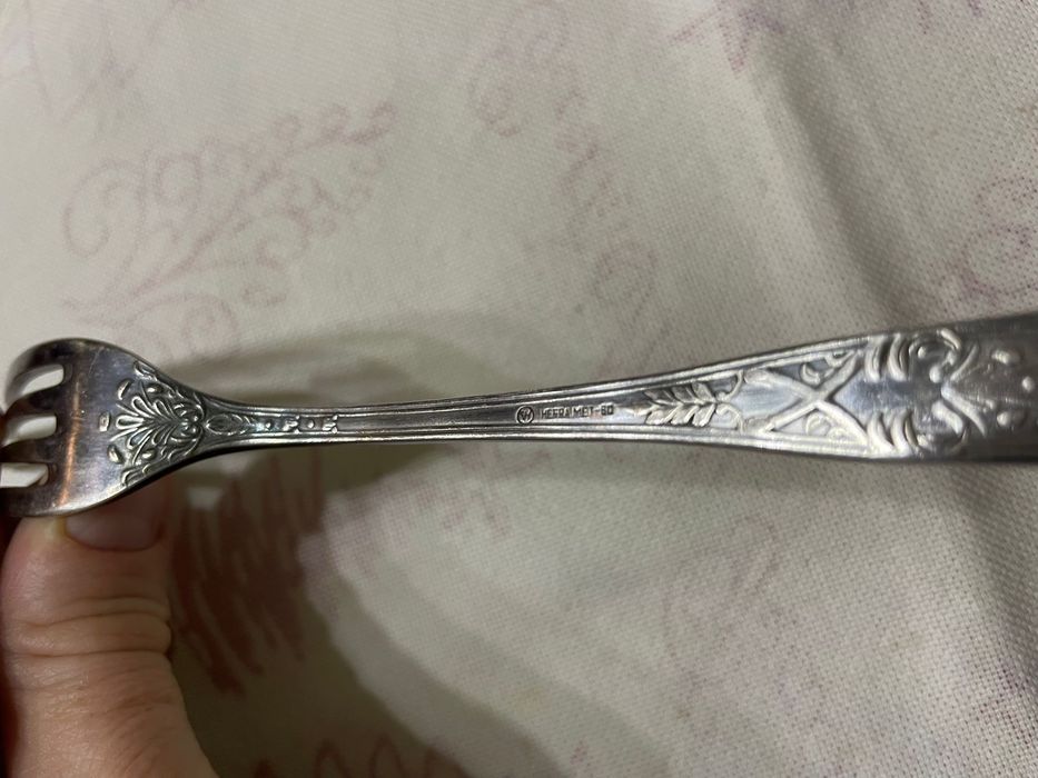 Hefra Zestaw sztućców posrebrzanych romańskich