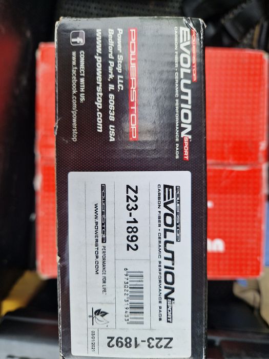 Колодки передние Power Stop 23-1892