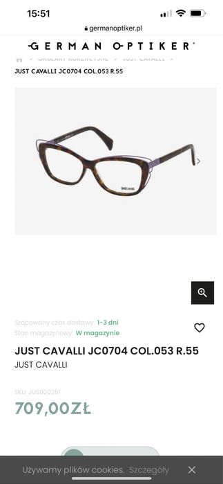 Oprawki Roberto Cavalli: justcavalli