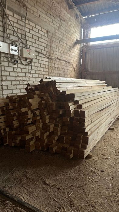 Брус сухий, калібрований,  свіжопиляний (60*40, 25*40) рейка, дошка