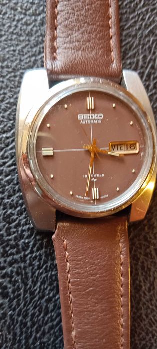 Seiko automático castanho