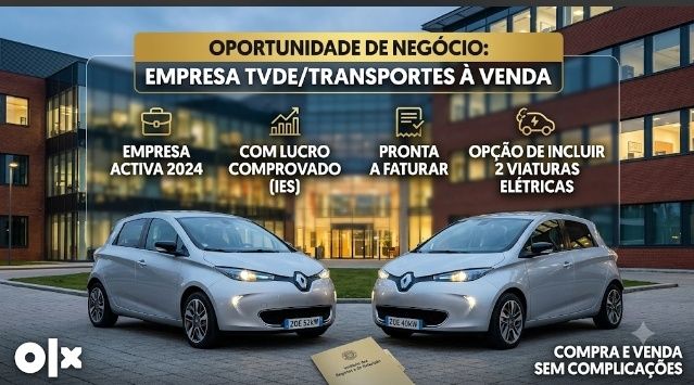 Empresa TVDE /transportes Activa( com lucro/ IES)