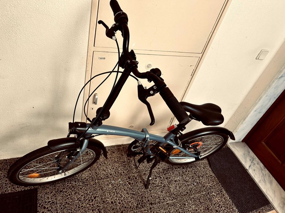 2 Bicicletas Dobráveis BTWIN Fold 120 Cinzento – Excelente Estado