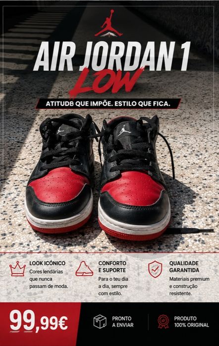 Jordan 1 Low novos