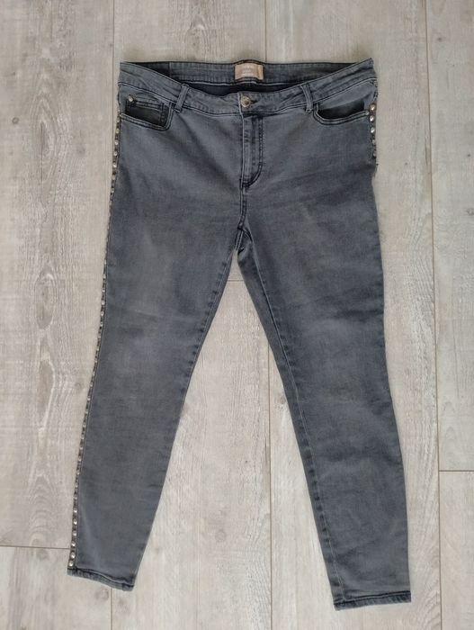 Jeansy rurki damskie 44