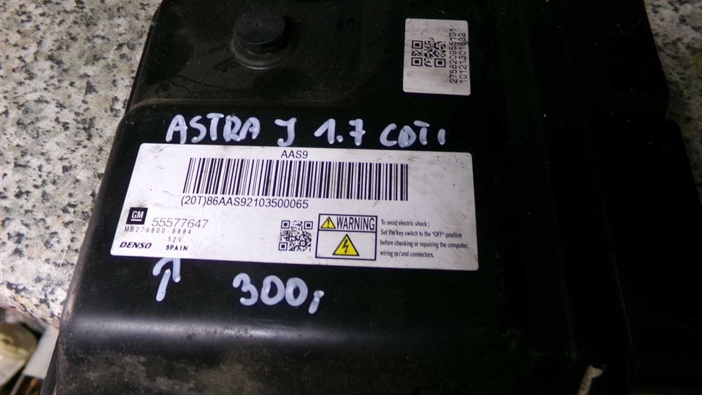 Cze66 Sterownik silnika komputer opel astra J 1.7cdti wysyłka części