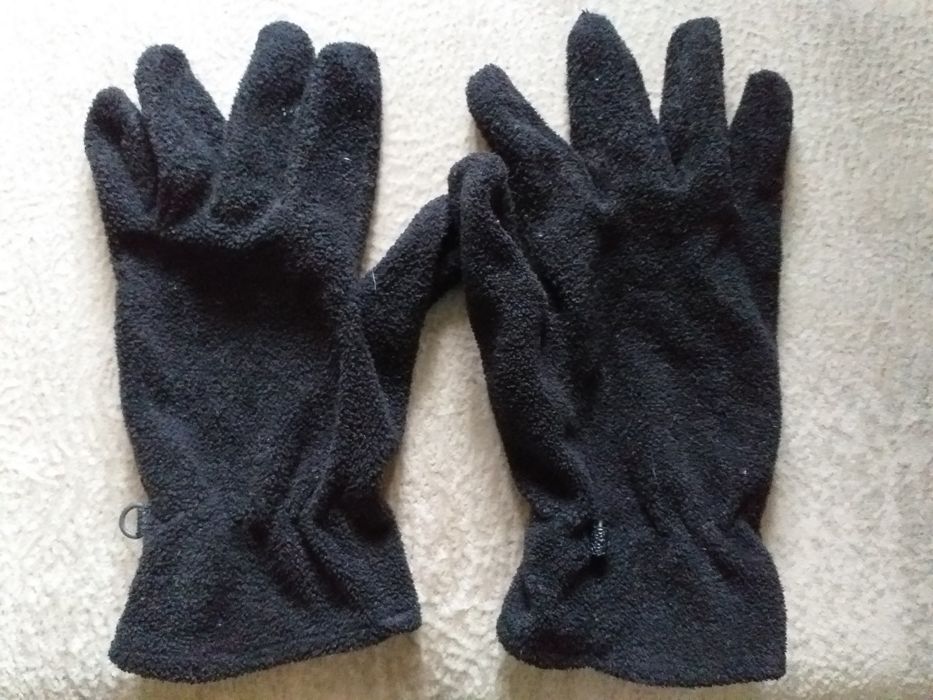 Męskie rękawiczki z polaru cienkie  L .