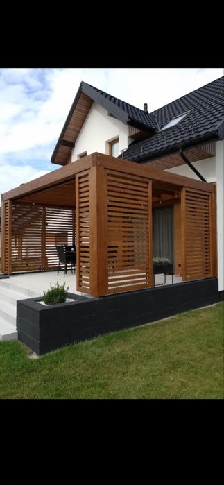 Zadaszenie tarasu wiata pergola ruchome deseczki taras altana