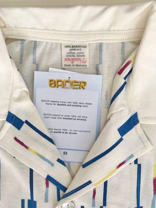 Чоловіча піжамна сорочка з високоякісної 100% бавовни BAUR (Німеччина)