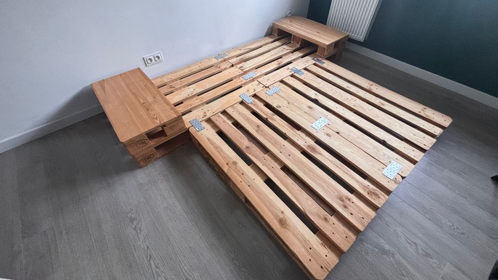 Łóżko z palet euro 160x200