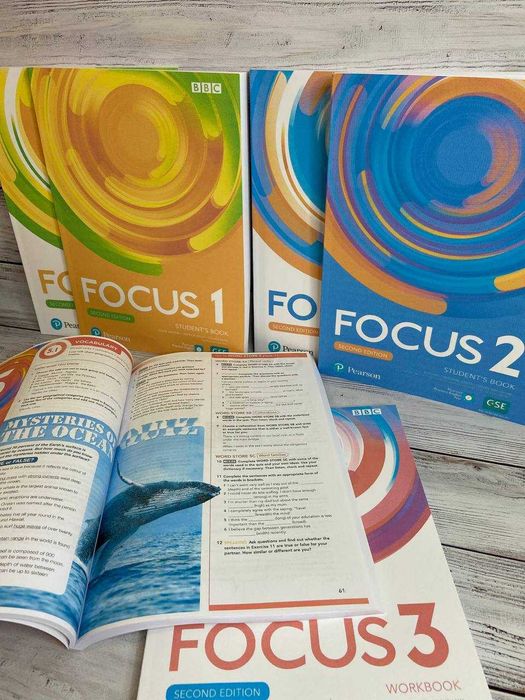 Focus 1, 2, 3,4,5 2nd edition SB+WB+WORDSTORE
